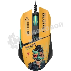 Мышь проводная A4Tech Bloody W63 Max Renegade желтый, 12000 dpi, USB, кнопки - 7