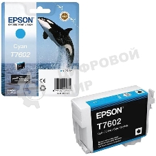 Картридж струйный Epson C13T76024010 голубой (26 мл) для SC-P600