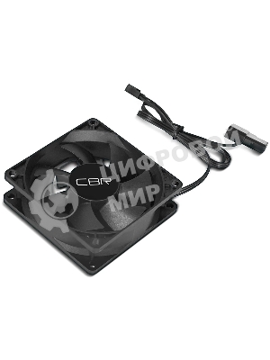 Вентилятор для корпуса CBR CBR-CF-8025-1600B черный, 80 мм, 1600 об/мин, 25 дБ, 3 pin