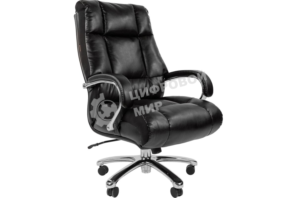 Кресло Chairman 405 черный, экокожа, 120 кг, механизм качания