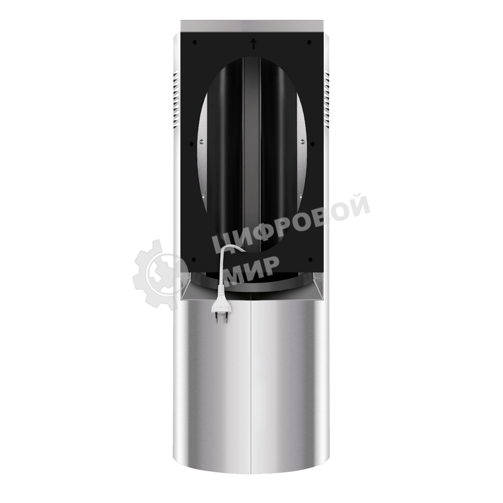 Вытяжка островная Maunfeld Drum Wall 35 нержавеющая сталь, 32.5 см, 850 куб. м/ч, 48 дБ