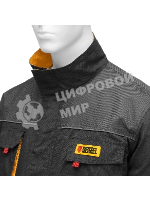 Куртка профессиональная рабочая Denzel 65% полиэстер 35% хлопок, XXXL