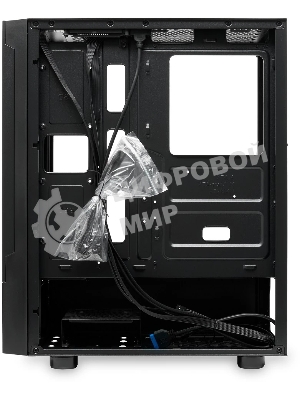 Компьютерный корпус без блока питания Case HSPD M540, Mesh Mid Tower, черный, TG, 0.45 SPCC, no fans, ATX, mATX, mITX, 160/300/150мм, 2x2.5