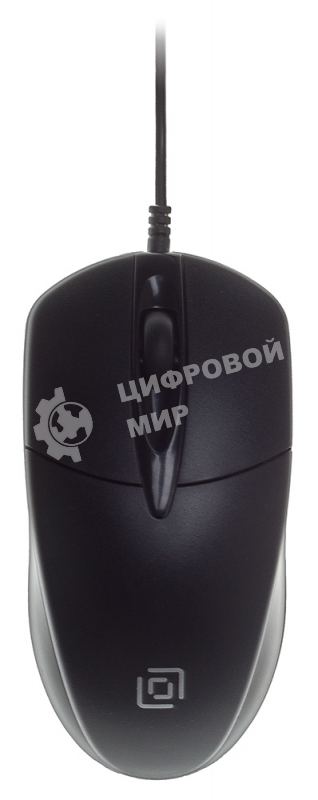 Мышь проводная Oklick 275M черный, 1000 dpi, USB, кнопки - 3