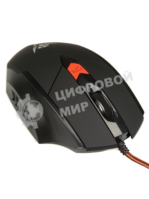 Мышь проводная Dialog MOG-11U Nakatomi Gaming - 6 кнопок + ролик, USB,черная