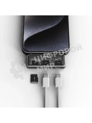 USB-концентратор Satechi Mobile XR Hub with microSD (2х USB Type-C, microSD), до 100 Вт, Серый ST-HXRSDM