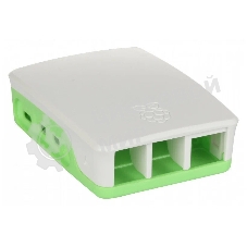 Корпус Qumo ABS Plastic, Raspberry Pi 4, White+Green(RS031)