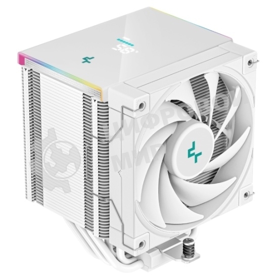 Кулер для процессора DEEPCOOL AK500 DIGITAL PRO WH белый 120 мм, алюминий/медь, 1750 об/мин, 25 дБ, 4 pin, 162 мм