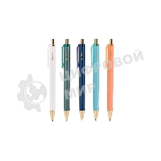 Ручка гелевая автоматическая Deli Nusign NS557 ассорти, черные чернила, линия 0.5мм