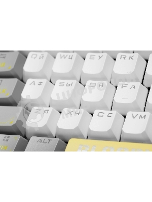 Клавиатура проводная A4Tech Bloody S87 Energy (S87 USB ENERGY WHITE) USB белый/желтый