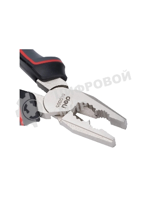 Комбинированные плоскогубцы Deli DL0005 200 мм, Cr-V, эксцентриковый шарнир, антикоррозийное покрытие, трехкомпонентная прорезиненная рукоять