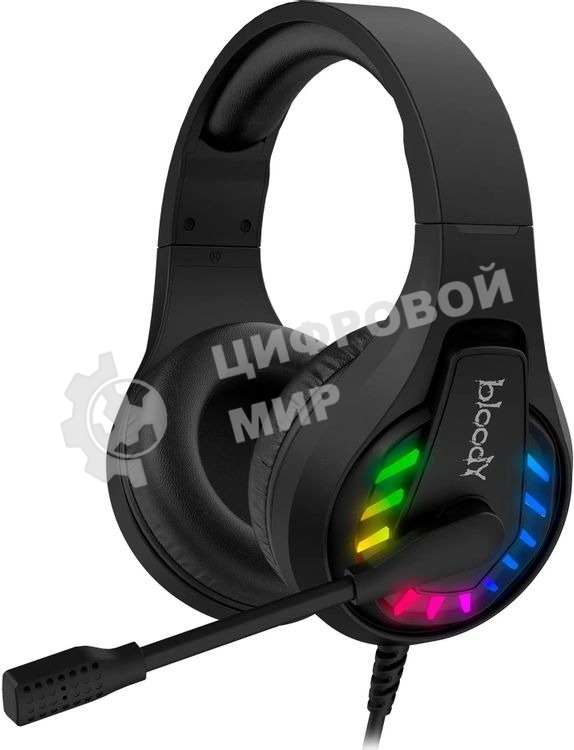 Гарнитура Bloody G230P чёрный, проводная, USB, подсветка
