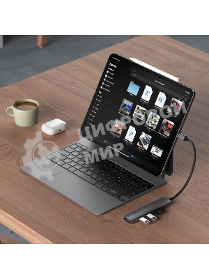 Док-станция Satechi ST-P6SM, USB Type-C, USB Type-C/HDMI/2xUSB Type-A/SD/microSD, USB Type-C