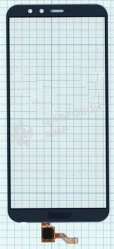 Сенсорное стекло (тачскрин) для Huawei Honor 9 Lite, синий
