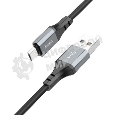 Кабель Hoco X86 Micro Spear USB (m)-micro USB (m) 1м черный коробка