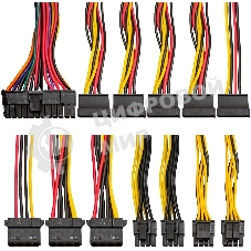 Блок питания ExeGate UNS800, 800W, (ATX, SC, 12cm fan, 24pin, 2x(4+4)pin, 2xPCI-E, 5xSATA, 3xIDE, кабель 220V 1,8м с защитой от выдергивания)