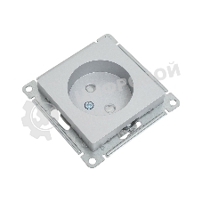 Механизм розетки 1-м СП AtlasDesign без заземл. защ. шторки 16А алюм. SchE ATN000349