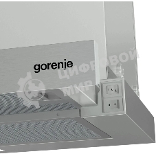 Вытяжка встраиваемая Gorenje TH60E5X черный управление: кнопочное (1 мотор)
