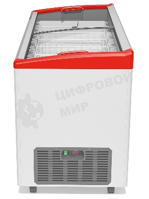 Морозильный ларь FROSTOR GELLAR FG 500 E, белый/красный, 450л, 5 корзин