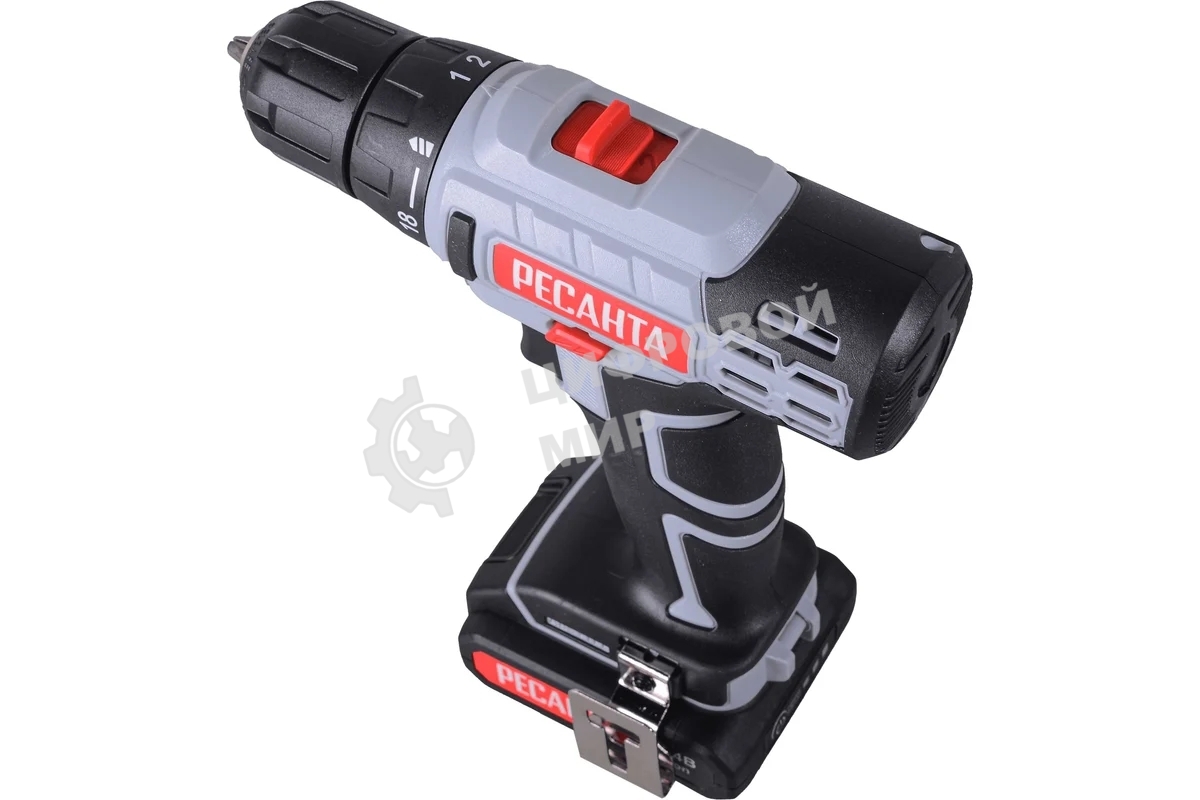 Дрель-шуруповерт аккумуляторная Ресанта ДА-14-2Л 75/14/3, Аккумуляторная, 14,4В