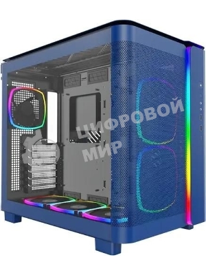 Компьютерный корпус Montech King 95 Pro голубой без БП ATX 4x120мм 2x140мм 1x180мм 2xUSB3.0 audio bott PSU