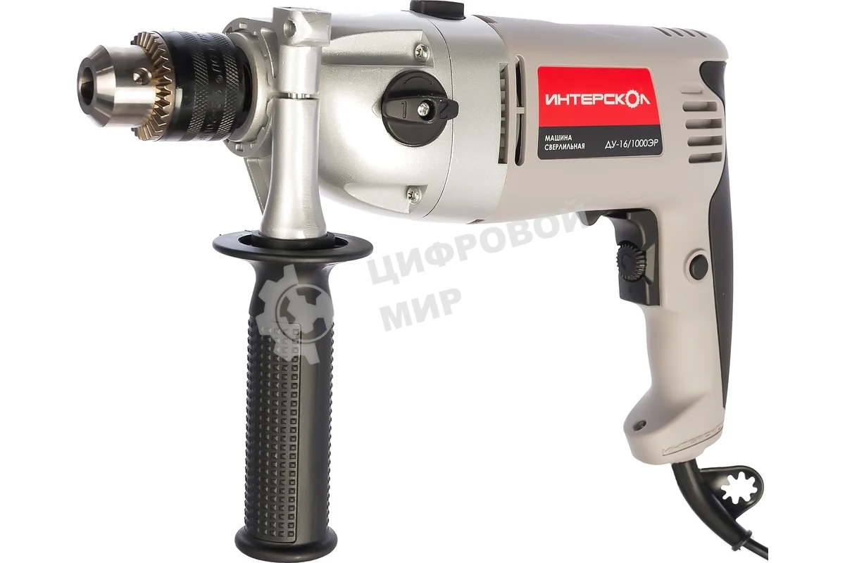 Дрель ударная Интерскол ДУ-16/1000ЭР 1000Вт патрон:кулачковый реверс