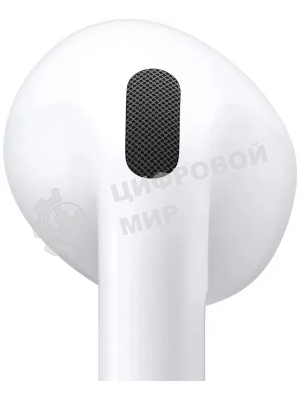 Наушники TWS Apple AirPods 4 (A3050/A3053/A3058) белый, вкладыши, Bluetooth, до 5 ч