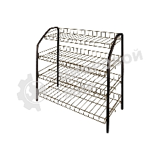 Этажерка НИКА ЭТ1/А, медный антик, 4 полки 700x660x300