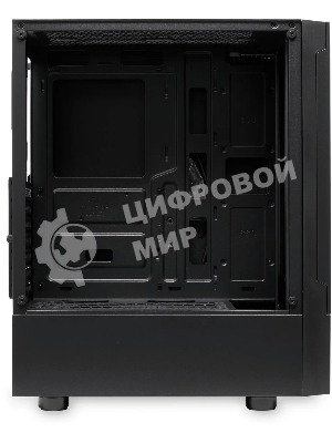 Компьютерный корпус без блока питания Case HSPD M540, Mesh Mid Tower, черный, TG, 0.45 SPCC, no fans, ATX, mATX, mITX, 160/300/150мм, 2x2.5