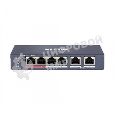 Коммутатор iFLOW F-SW-EU206POE-V/L, 4×100 Мбит/с PoE + 2×100 Мбит/с, неуправляемый