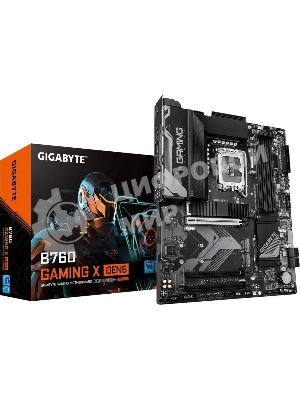 Материнская плата Gigabyte B760 GAMING X GEN5, LGA1700, Intel B760, 4xDDR5, 4xSATA, 3xM.2, 1xPCIe 5.0 x16, 2xPCIe 3.0 x1, 1xHDMI, 1xDP, 1x2.5Gb LAN, 1xUSB-C 5Gbps, 1xUSB-A 10Gbps, 1xUSB-A 5Gbps, 5xUSB-A 2.0, 6x3.5 мм, 7.1, ATX