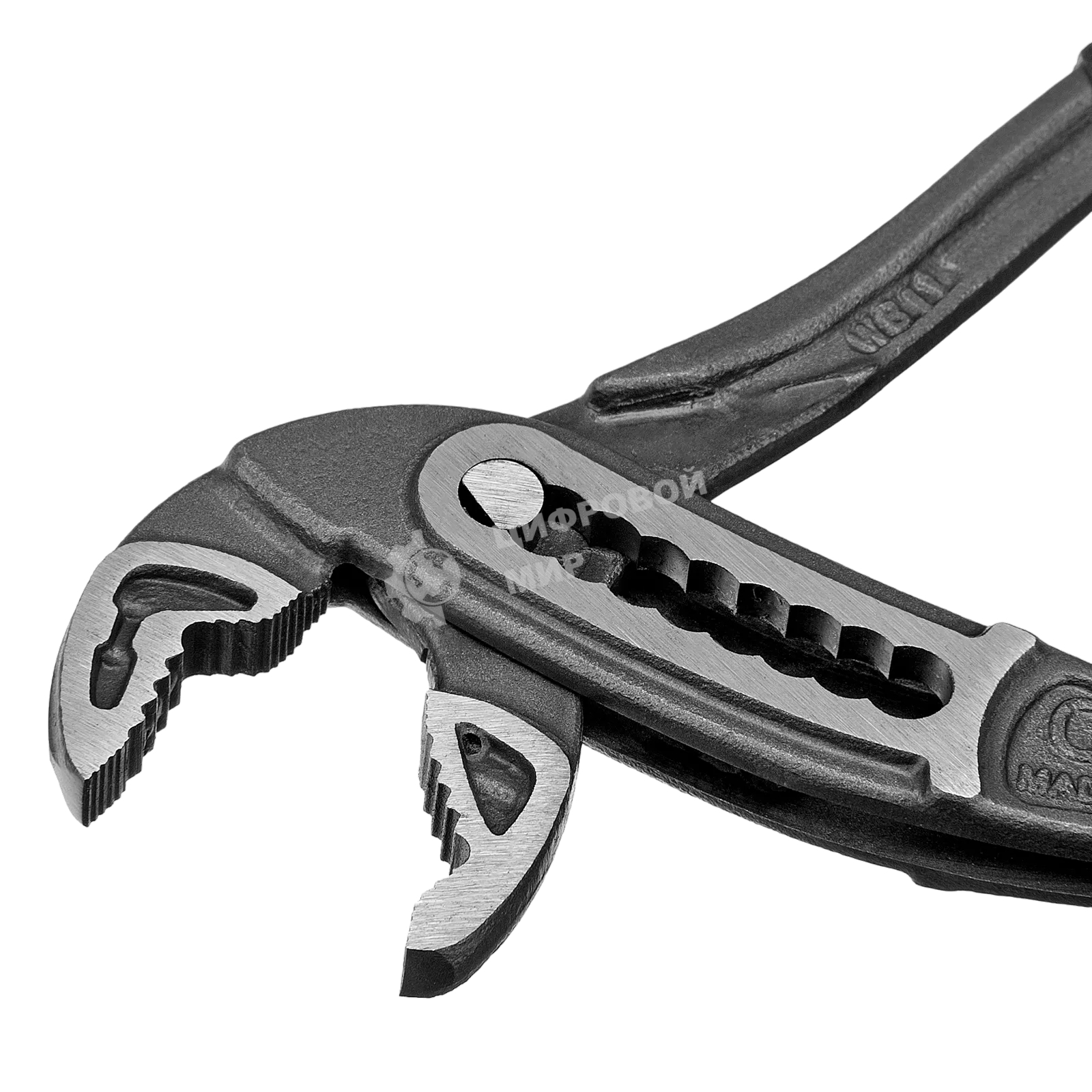 Клещи переставные Denzel обливные рукоятки, 180 мм