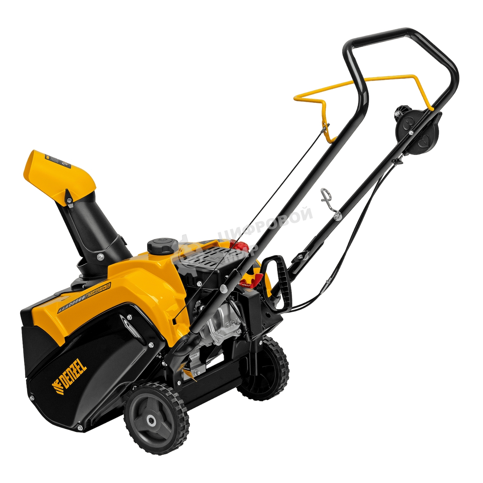 Бензиновая снегоуборочная машина Denzel SB 460 Sled, 99cc, лыжи ручной старт