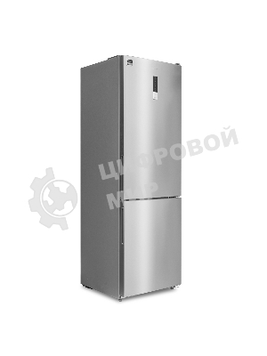 Холодильник Centek CT-1732 NF нержавеющая сталь двухкамерный 229/79л морозилка снизу, No Frost