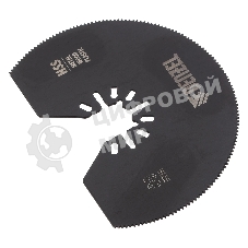 Насадка для МФИ Denzel отрезная полукруг., HSS, по металлу и дереву, 80 х 1,2 мм, мелкий зуб