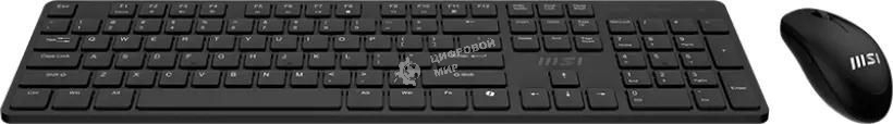 Комплект клавиатура + мышь MSI FORGE K200 W COMBO MS-8ZA4 клав:черный мышь:черный беспроводная (S11-43RU304-Y92)
