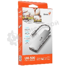 USB-концентратор Genius UH-500, USB Type-C, USB 3.0/HDMI, USB Type-C