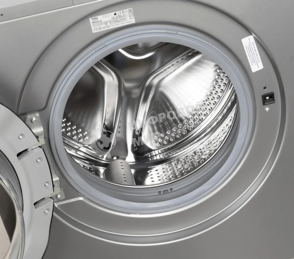 Стиральная машина Beko WSPE6H616S (7322610002) серебристый, загрузка фронтальная 6,5 кг, 1200 об/мин., класс: А++