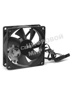 Вентилятор для корпуса CBR CBR-CF-8025-1600B черный, 80 мм, 1600 об/мин, 25 дБ, 3 pin