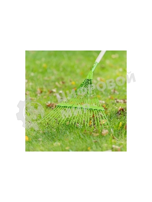 Грабли веерные стальные Palisad, 565 мм, 22 плоских зуба, эмалированные, усиленные, без черенка