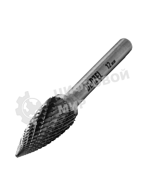 Борфреза по металлу Denzel твердосплавная, параболическая заостренная, тип-G, 12 мм
