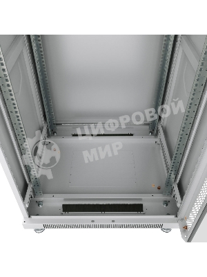 Шкаф телекоммуникационный напольный Cabeus SH-05C-12U60/80 серый, IP20, 12U, 730х600х800 мм (ВхШхГ), дверь: стекло, разборный