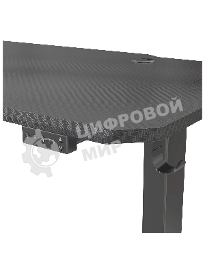 Стол игровой Cactus CS-EDL-GbK столешница МДФ черный, каркас черный