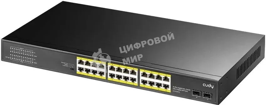 Коммутатор Cudy GS1028PS2, 24×1 Гбит/с, 2×1 Гбит/с SFP