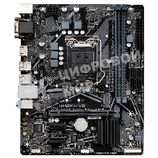 Материнская плата GIGABYTE H410M H (V2.0), LGA1200, Intel H470, 2xDDR4, 4xSATA, 1xM.2, 1xPCIe 3.0 x16, HDMI, D-Sub, 1x1Gb LAN, 3x3.5 мм, 7.1, microATX