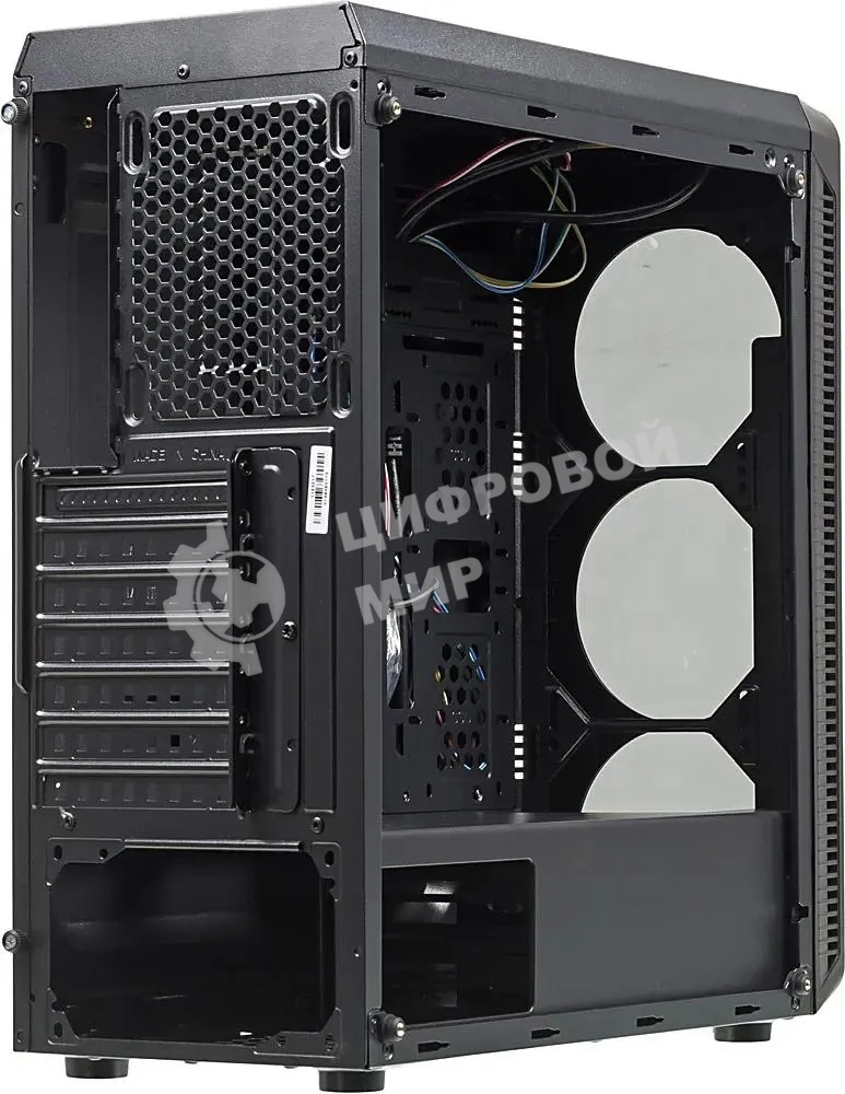 Компьютерный корпус Accord JP-X черный без БП ATX 2xUSB 2.0 1xUSB 3.0 bott PSU