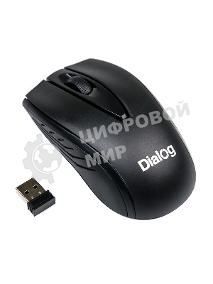 Мышь беспроводная Dialog Comfort MROC-17U черный, 1200 dpi, радиоканал, USB, кнопки - 3