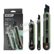 Набор технических ножей Home Series Green Deli HT4003L (ножи 9мм+18мм+Т-образный), эксклюзивный дизайн, корпус из высококачественного софттач пластика