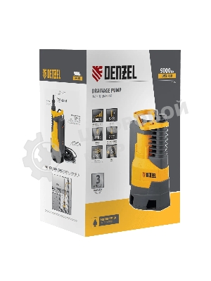 Дренажный насос Denzel DPХ450, 450 Вт, подъем 5 м, 9000 л/ч