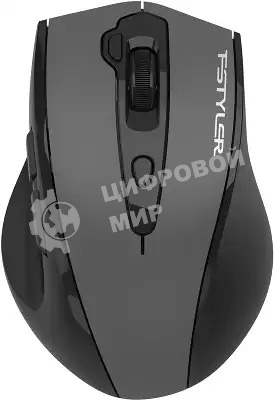 Мышь A4Tech Fstyler FG55S Plus серый оптическая 1200dpi silent беспров. USB